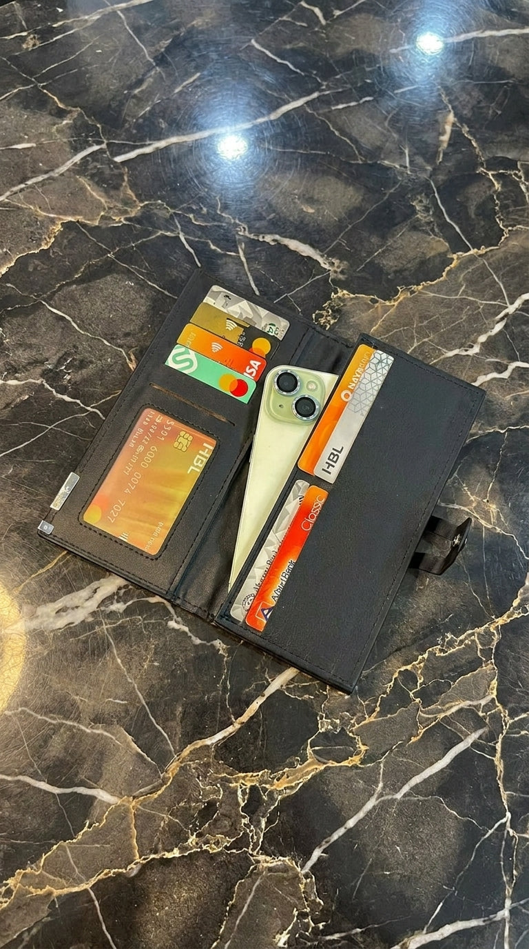 Men’s Multicolor Genuine Leather Bifold Wallet | Slim & Minimalist