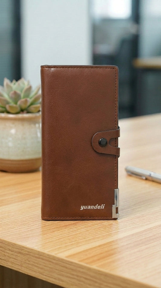 Slim Multicolor Genuine Leather Bifold Wallet