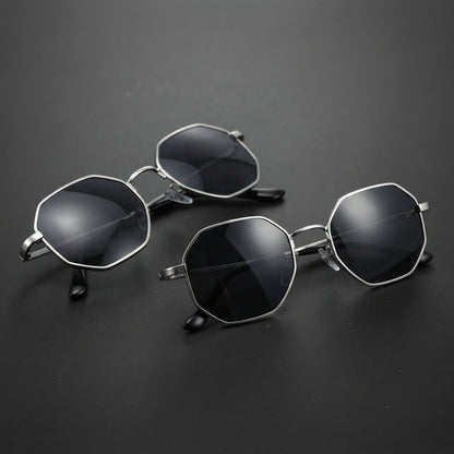 The Geometric Octagon Wire-Frame Sunglasses