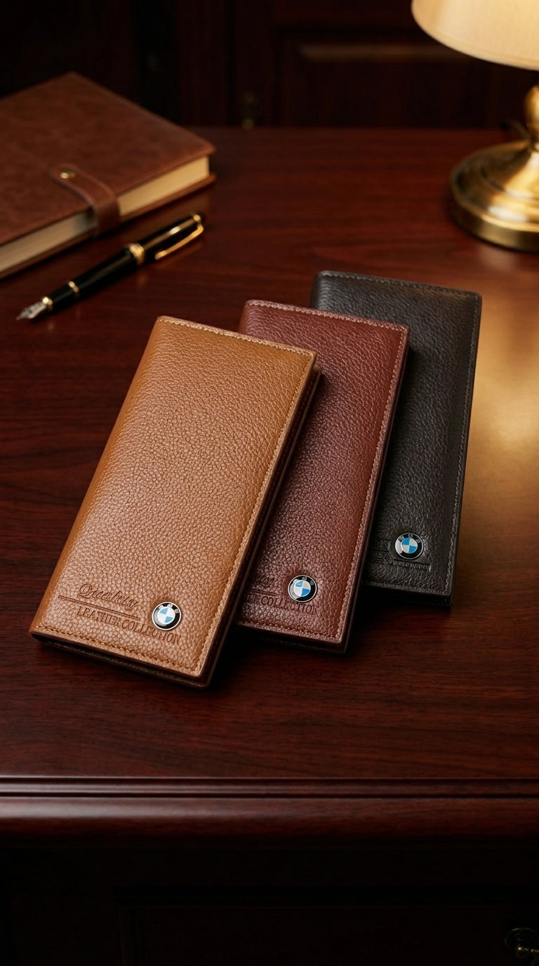 Executive Series: Premium Leather Bifold Wallet – BMW Edition