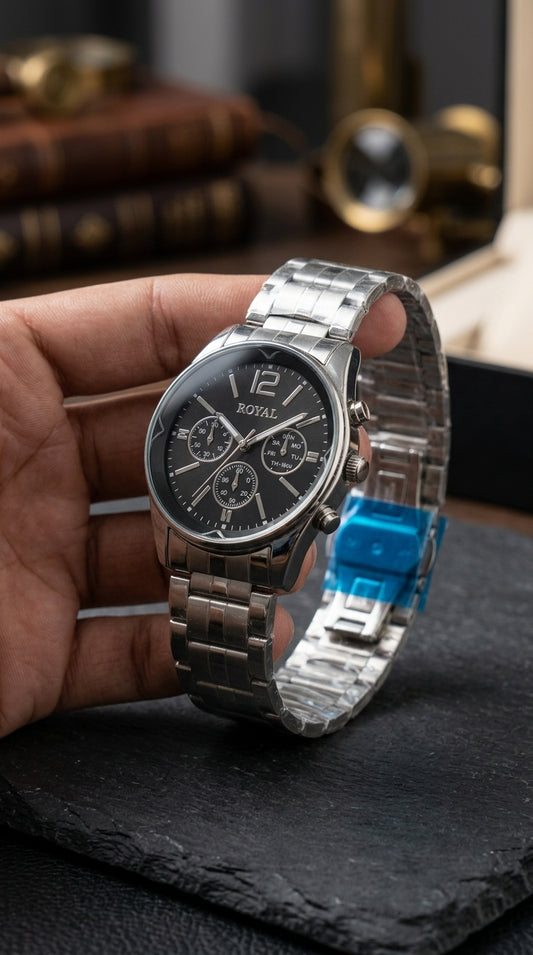 Royal Classic Chronograph – Premium Stainless Steel Men’s Watch