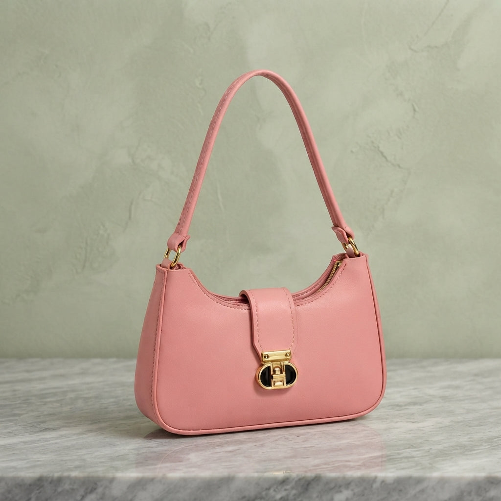 The Perfect Pop of Pink: Classic Shoulder Bag