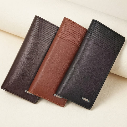 Classic Heritage Long Leather Wallet for Men