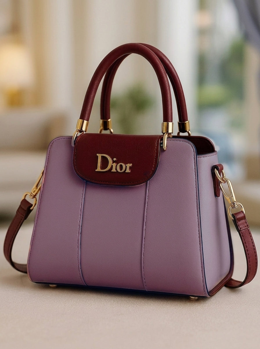 Dior Style Purple Shoulder Bag for Women