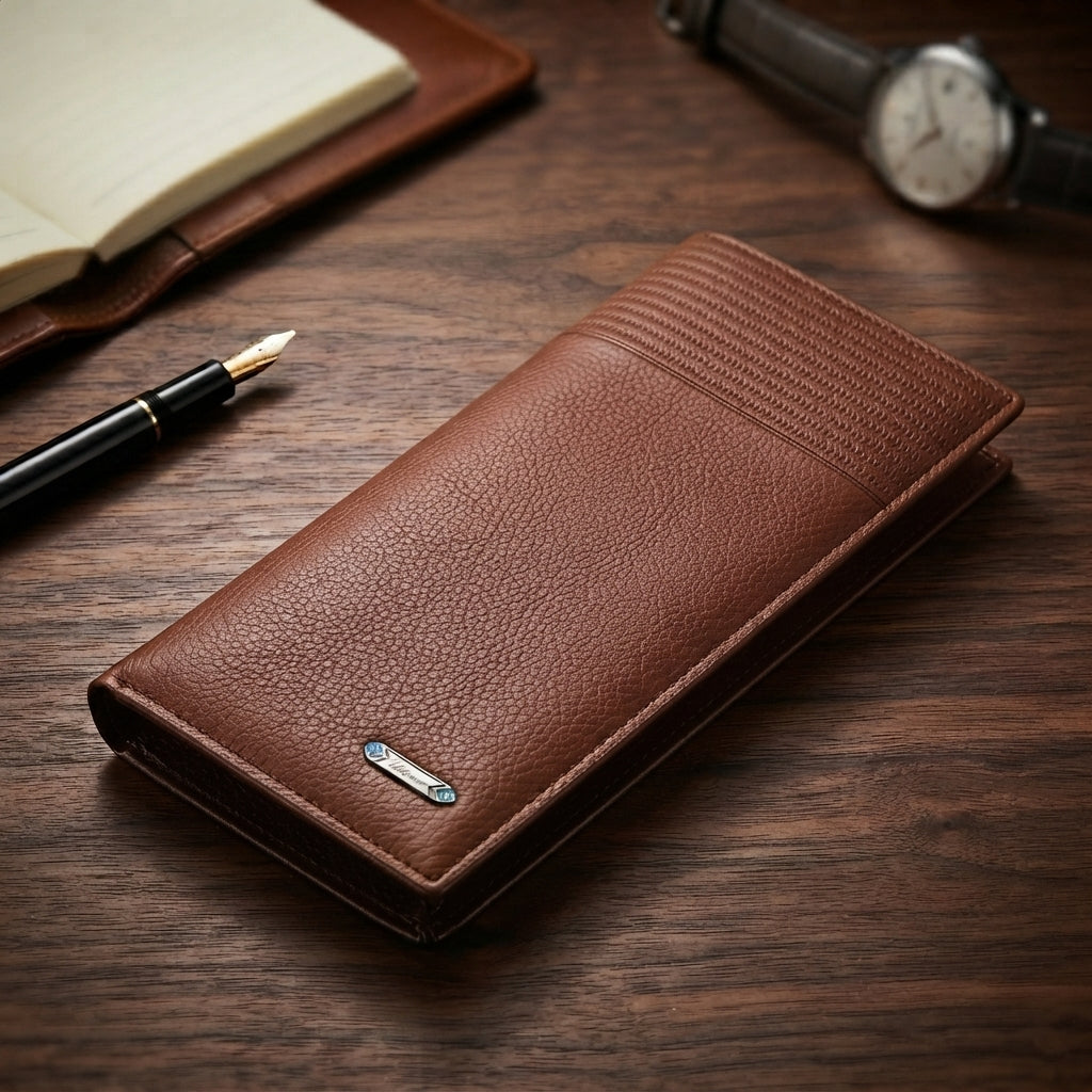 Classic Heritage Long Leather Wallet for Men