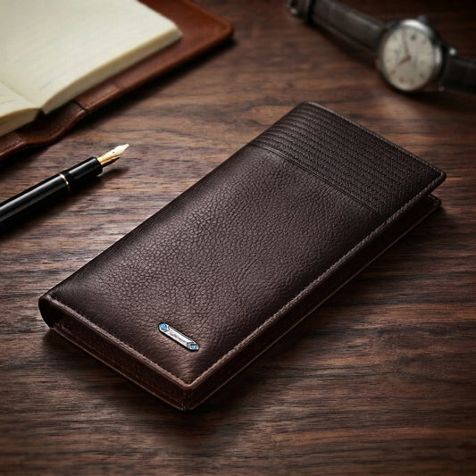 Classic Heritage Long Leather Wallet for Men