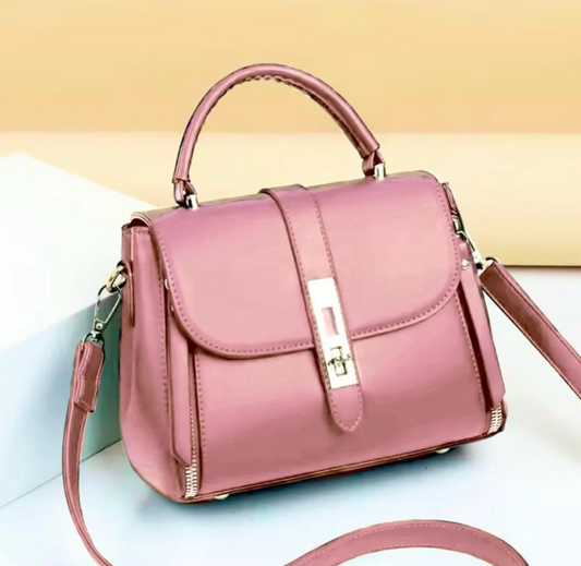 The "Blush Harmony" Satchel Bag