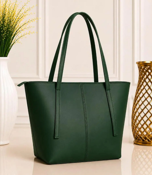 Botanical Sophistication: The Emerald Green Tote Bag