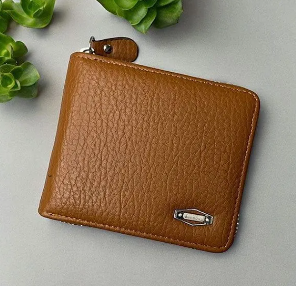 Rugged Sophistication: The Pebble-Grain Zippered Wallet Collection