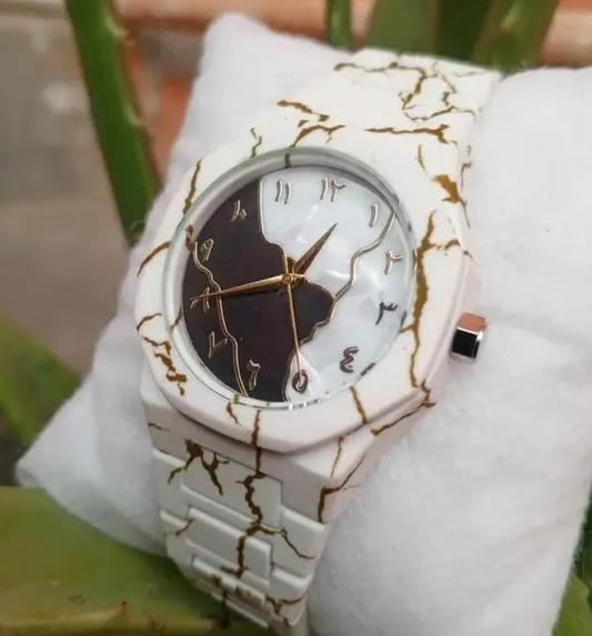 The Carrara Gold Eastern-Dial Watch