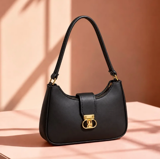 The Onyx Crescent Shoulder Bag