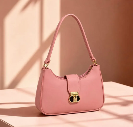 The Perfect Pop of Pink: Classic Shoulder Bag