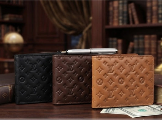 Signature Edition: Luxury Patterned Leather Bifold Wallet