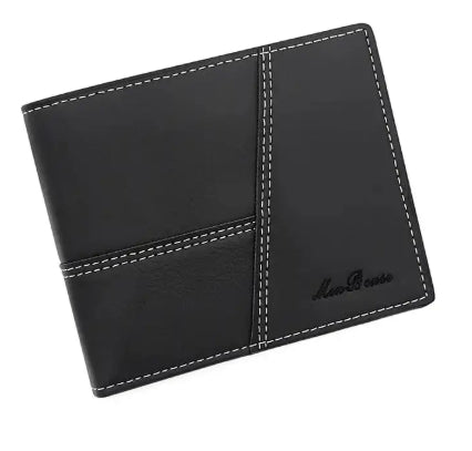 Bense – Stitch-Detail PU Leather Wallet