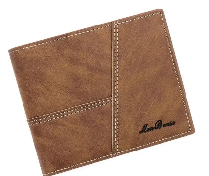 Bense – Stitch-Detail PU Leather Wallet