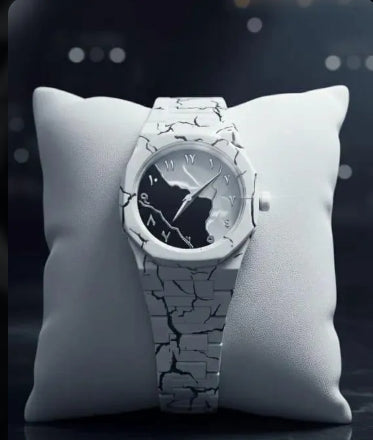Zebra Monochrome 45mm – Artistic Marble-Pattern Men’s Watch
