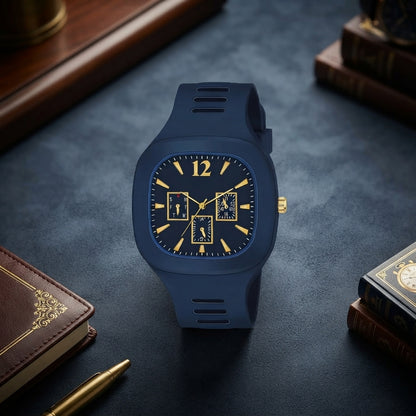The Chrono-Sport Navy & Gold