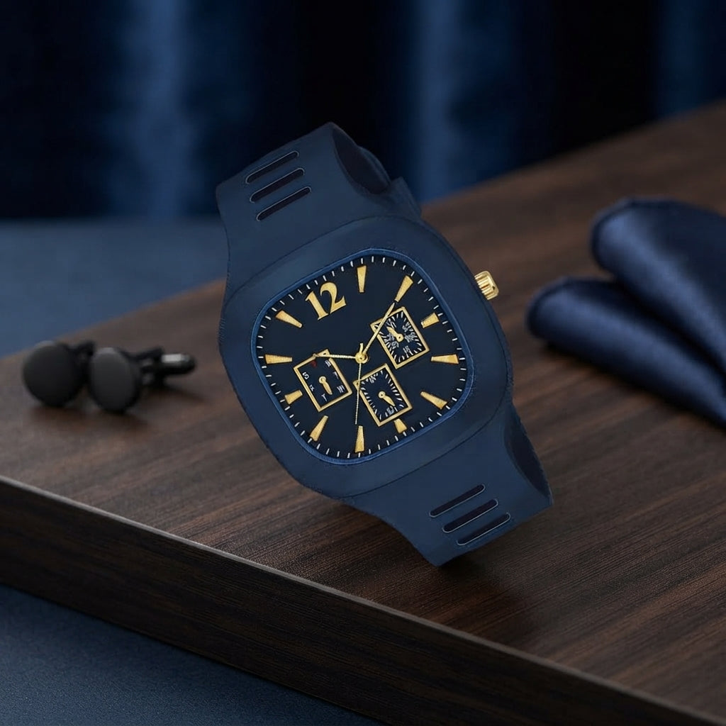 The Chrono-Sport Navy & Gold