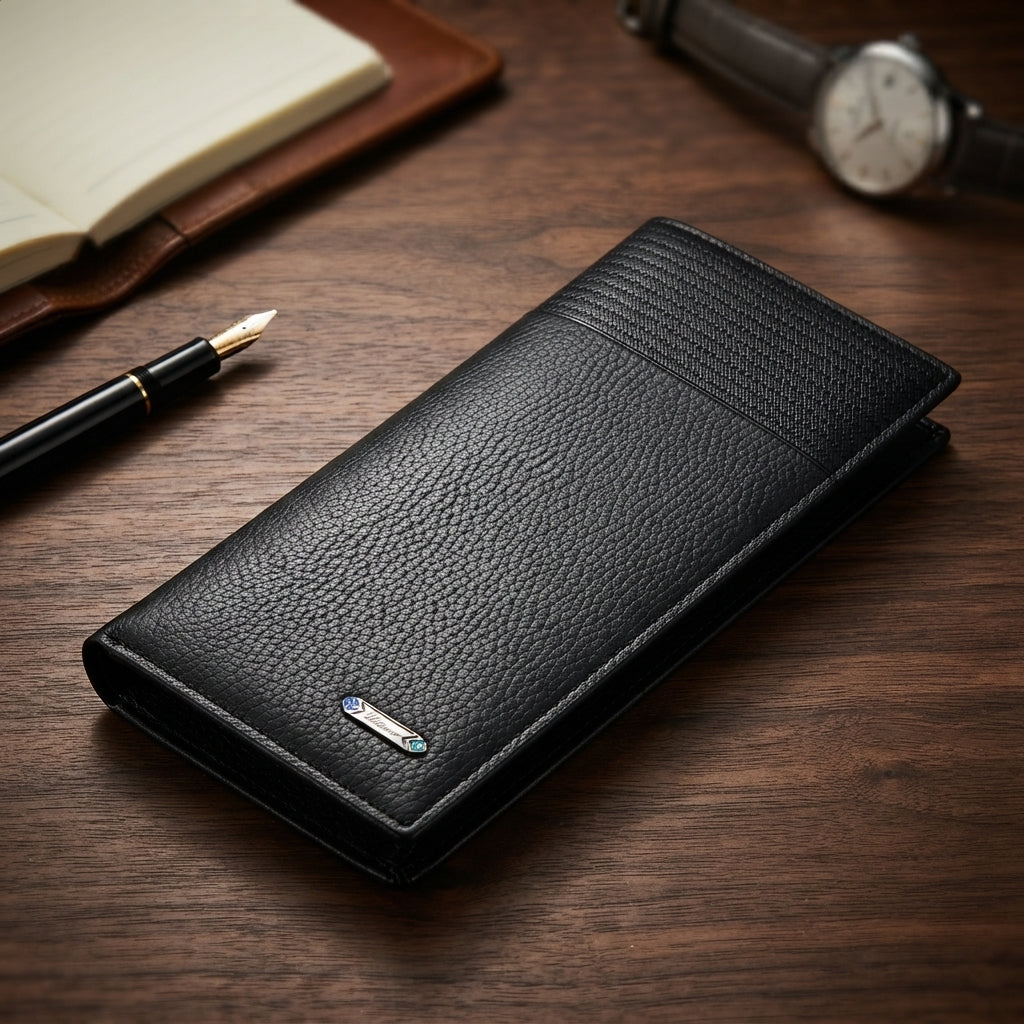 Classic Heritage Long Leather Wallet for Men
