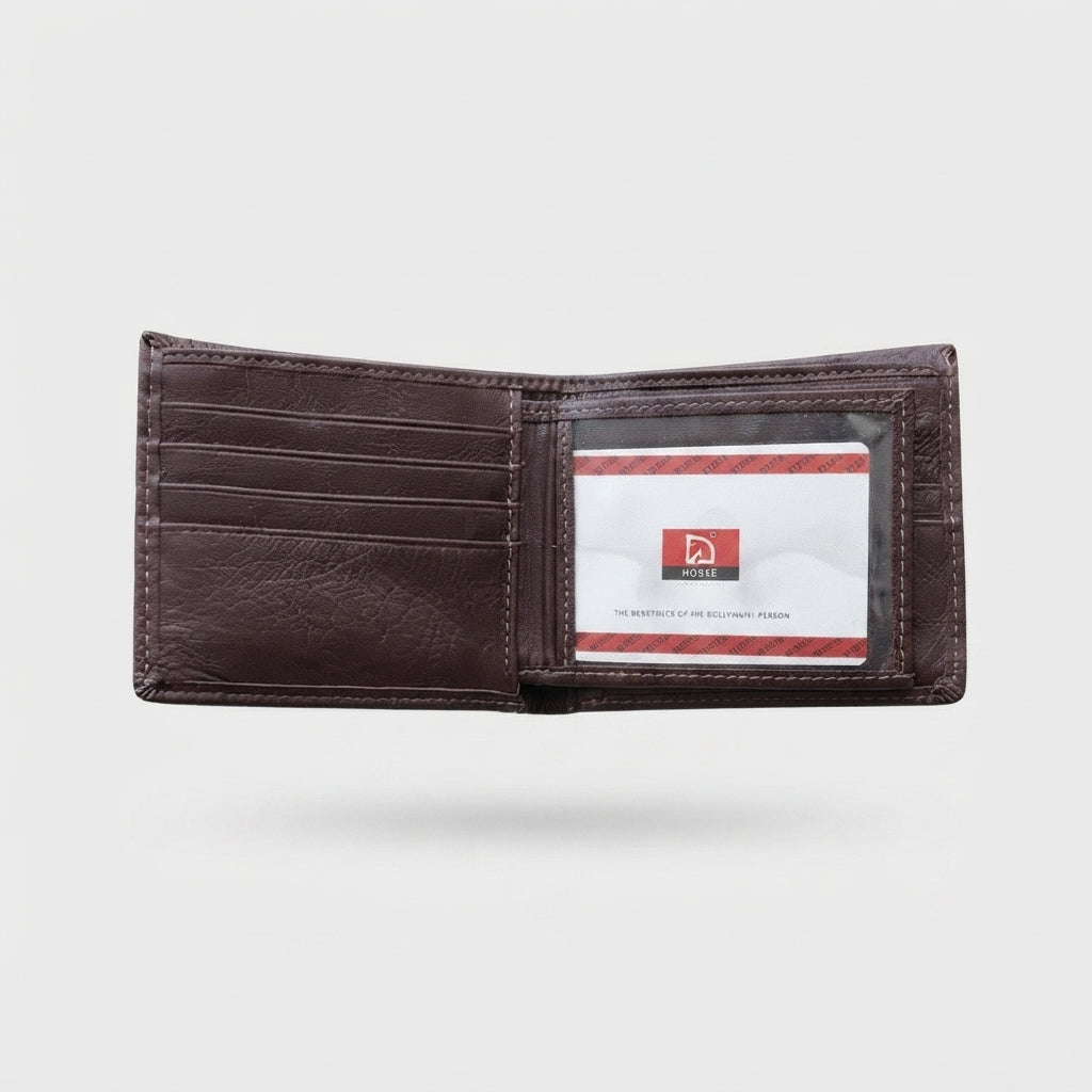 Organized Elegance: The Classic Leather Bifold Wallet