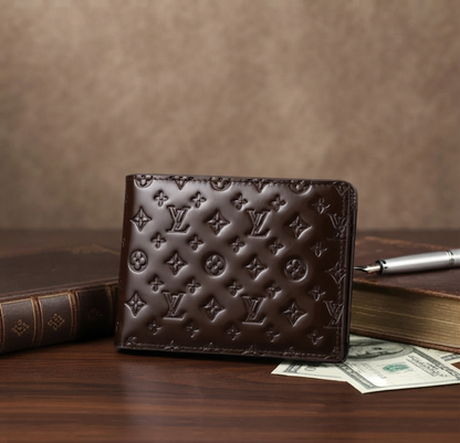 Signature Edition: Luxury Patterned Leather Bifold Wallet