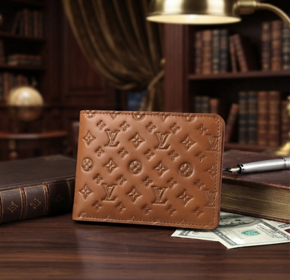 Signature Edition: Luxury Patterned Leather Bifold Wallet